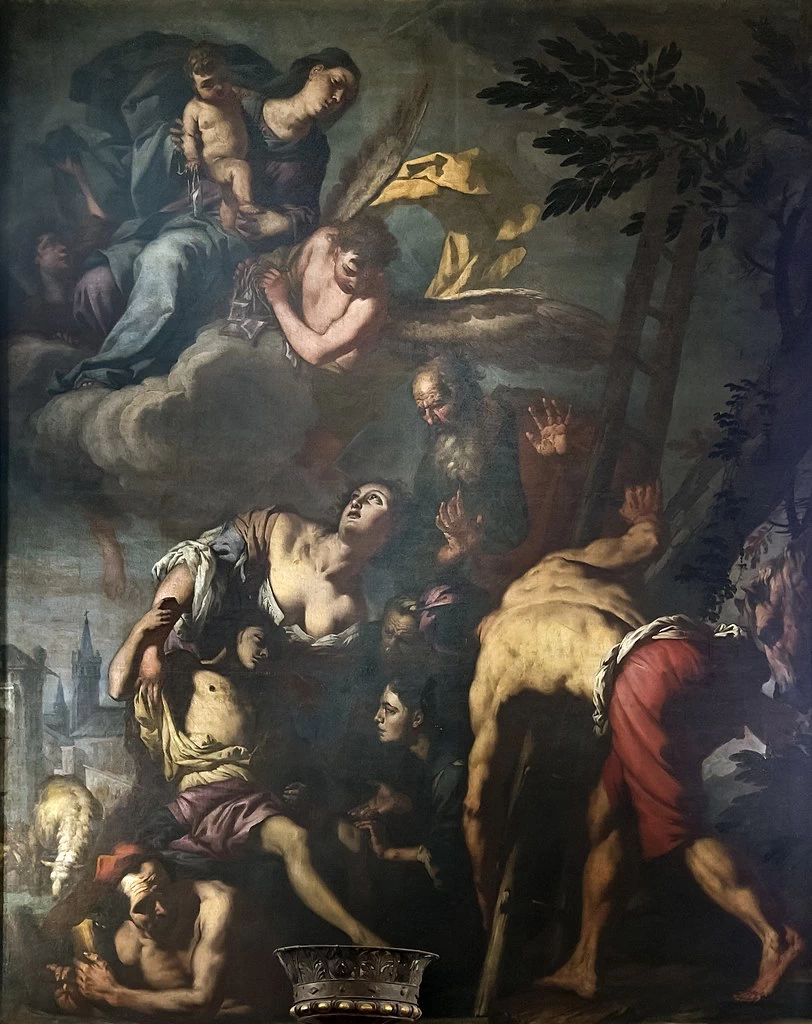 Miracoli della Madonna, fanciulla salvata dal pozzo - Scuola Grande dei Carmini , Venezia